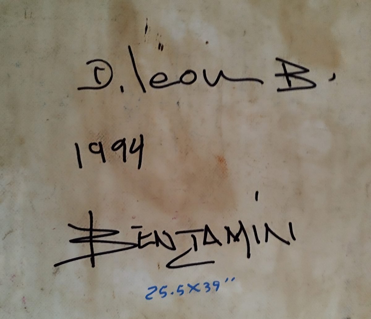Respaldo Autografiado: Sin Título