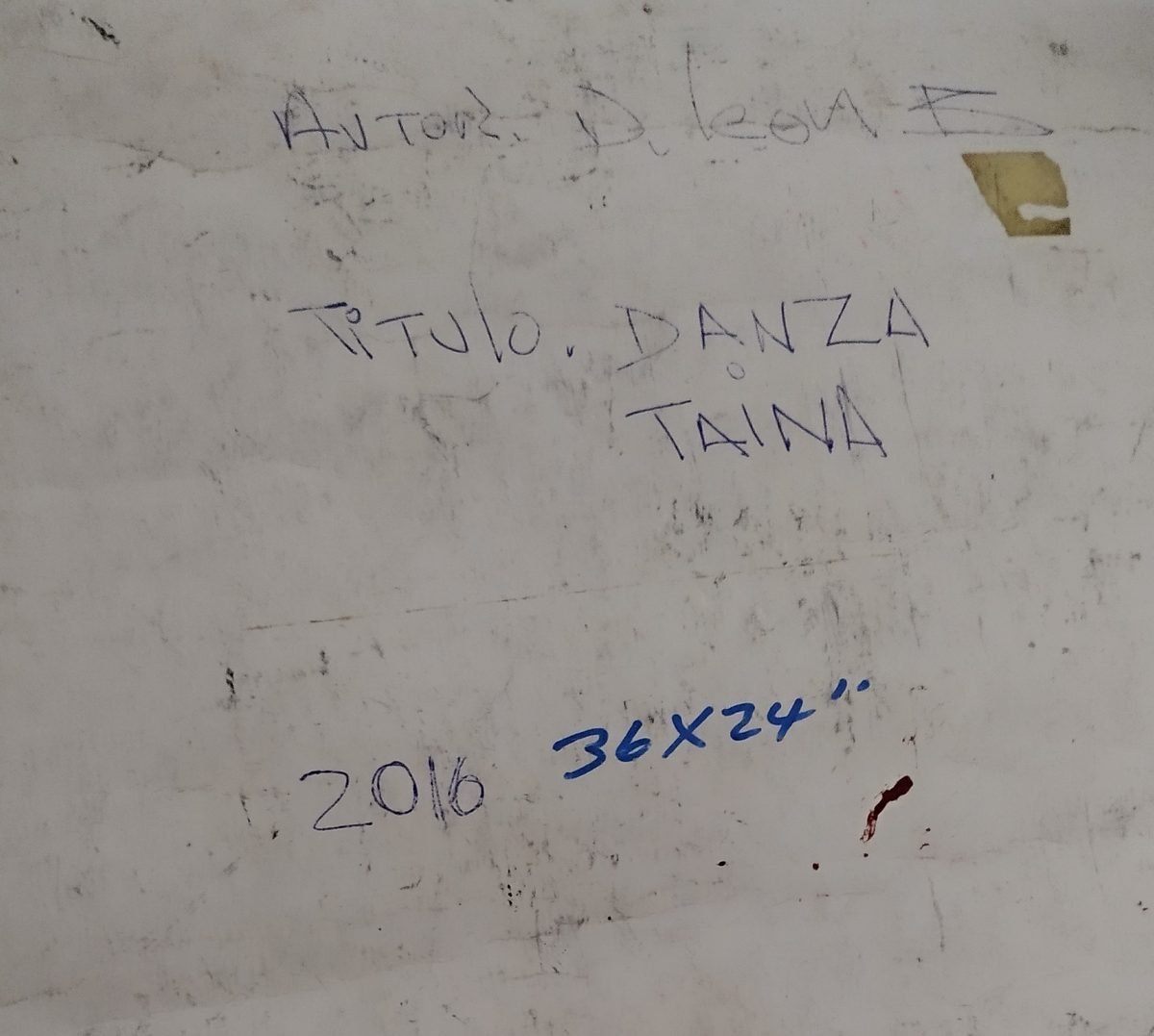 Respaldo Autografiado: Danza Taina