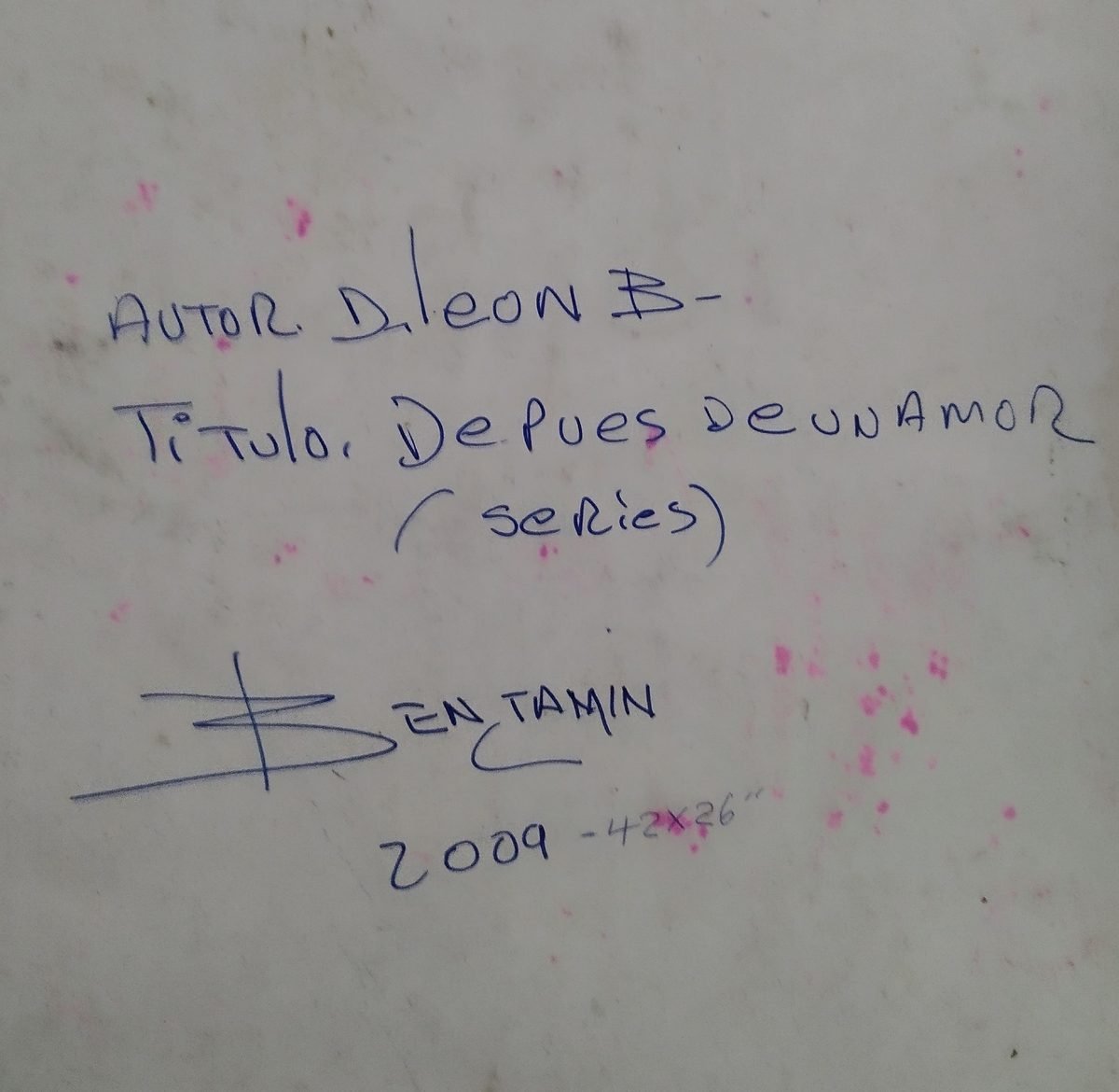 Respaldo Autografiado: Despues de un amor
