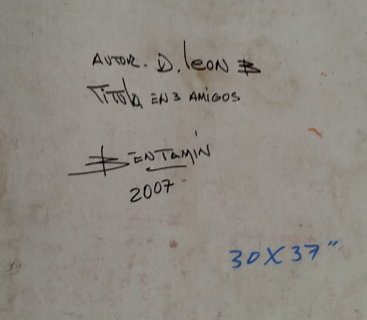 Respaldo Autografiado: En 3 amigos