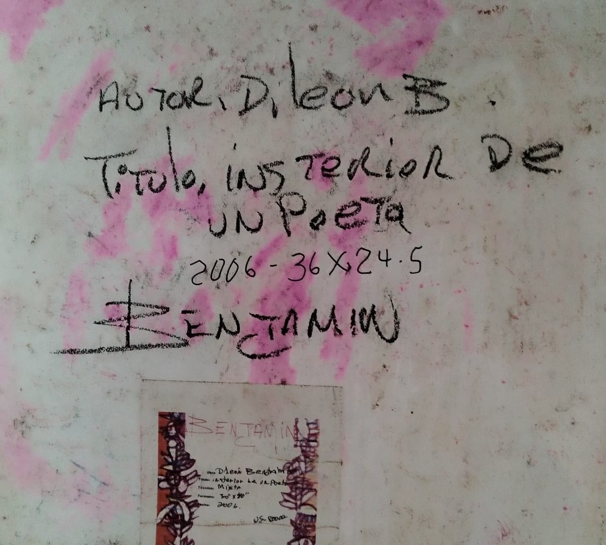Respaldo Autografiado: Interior de un poeta