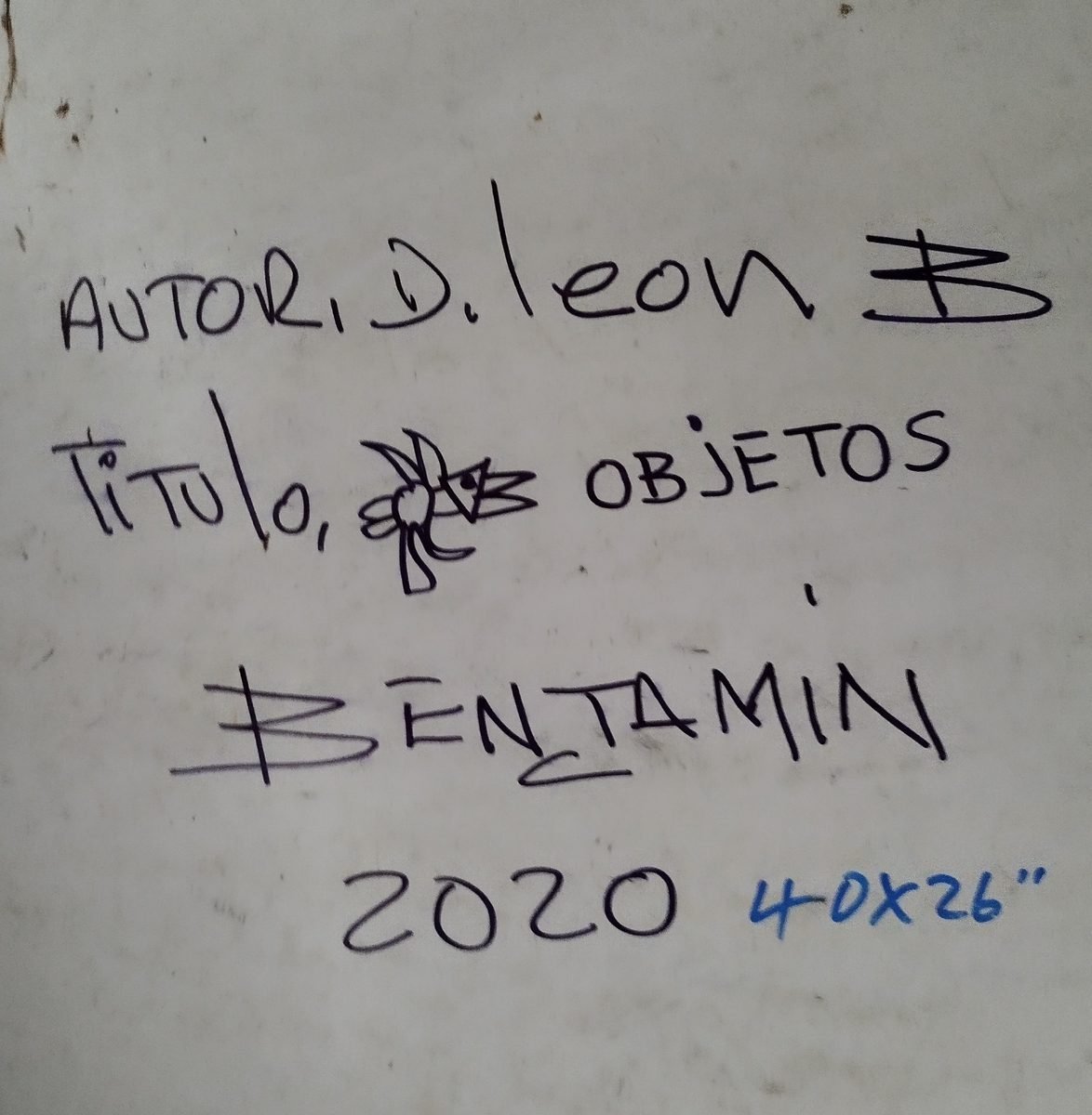 Respaldo Autografiado: Objetos
