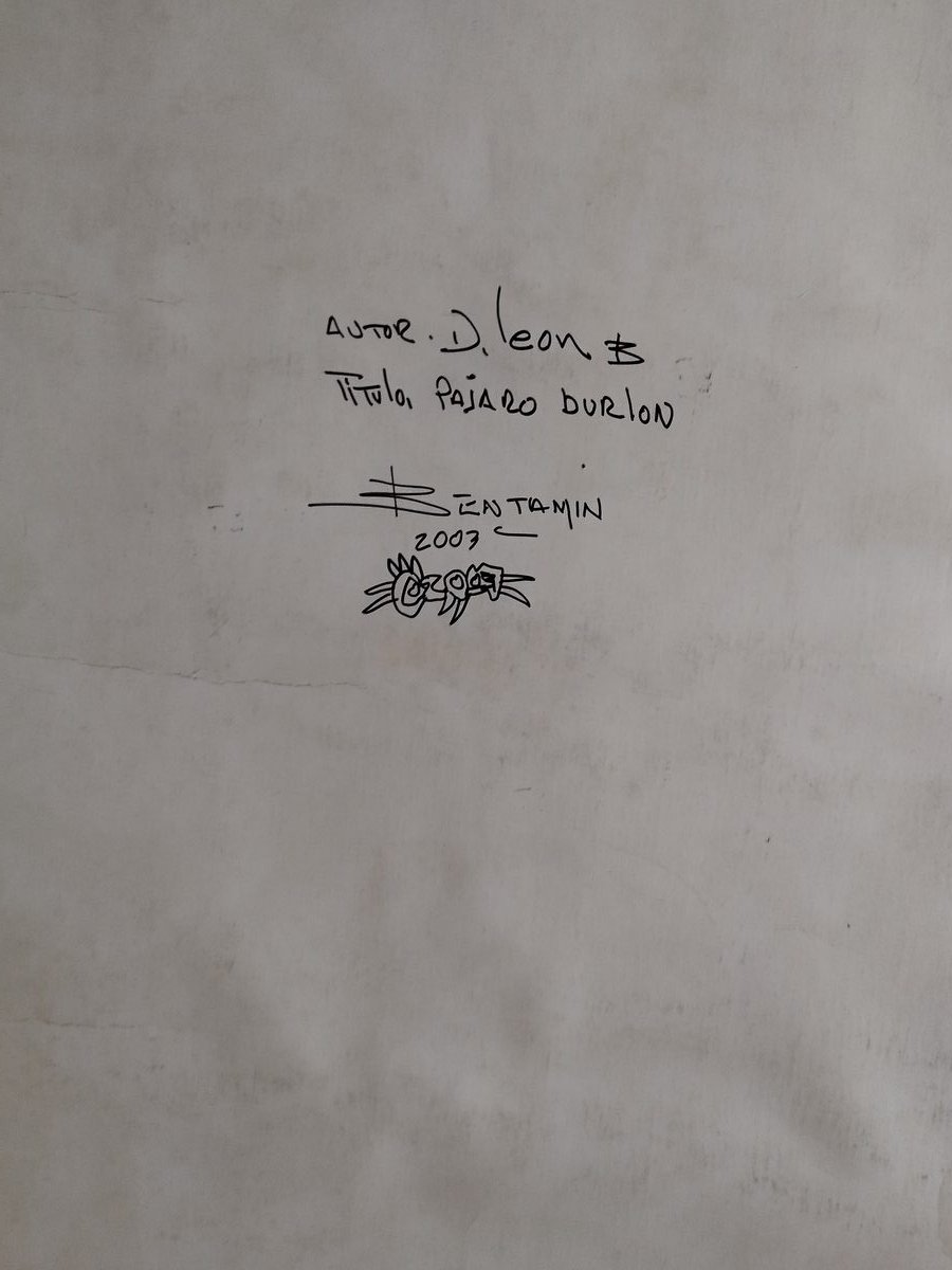 Respaldo Autografiado: Pajaro Burlon