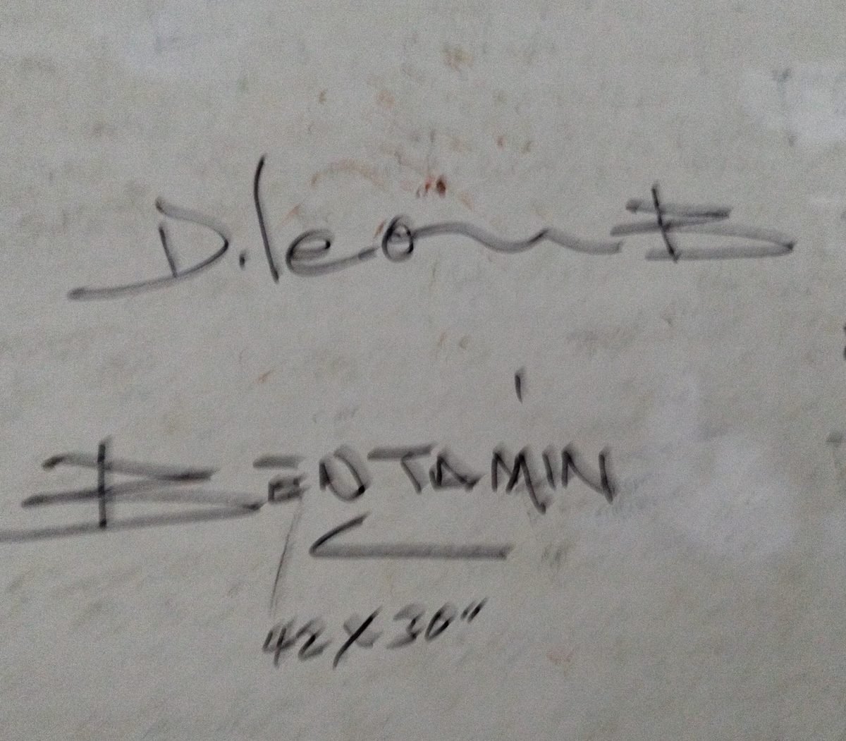 Respaldo Autografiado: Sin Titulo