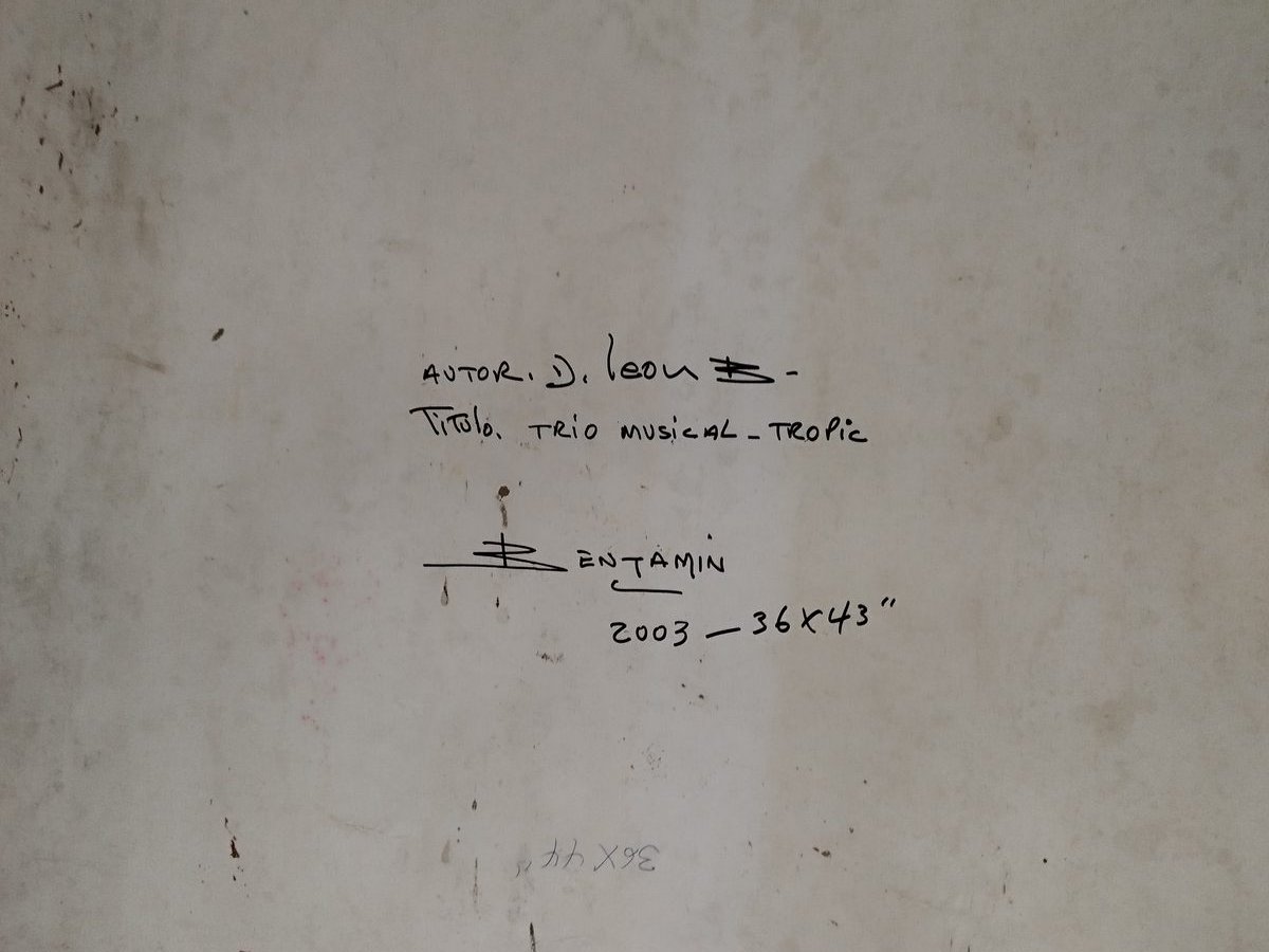 Respaldo Autografiado: Trio Musical-Tropic