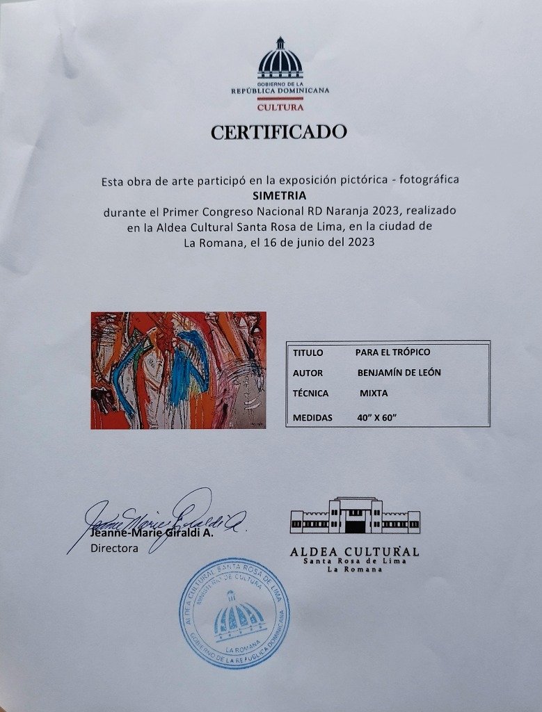 Respaldo Autografiado: Para el Trópico